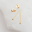 Load image into Gallery viewer, Super Tiny Ball Studs in 10K Gold - Studio Blue