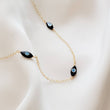 Load image into Gallery viewer, Dainty Evil Eyes Necklace - Studio Blue