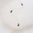 Load image into Gallery viewer, Dainty Evil Eyes Necklace - Studio Blue