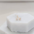 Load image into Gallery viewer, Super Tiny Diamond CZ Studs in 14k Gold - Studio Blue
