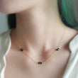 Load image into Gallery viewer, Dainty Evil Eyes Necklace - Studio Blue
