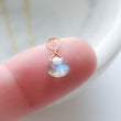 Load image into Gallery viewer, Tiny Labradorite Drop Necklace - Studio Blue