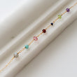 Load image into Gallery viewer, Confetti Gemstone Anklet - Studio Blue