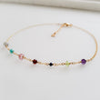 Load image into Gallery viewer, Confetti Gemstone Anklet - Studio Blue