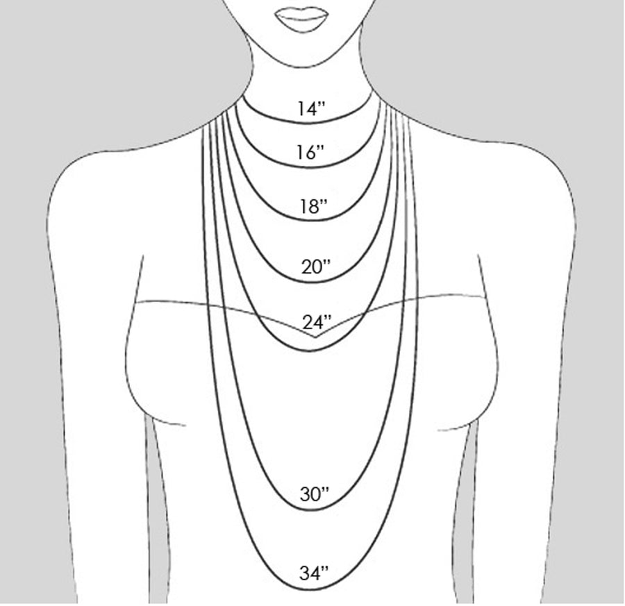 Curb Chain Segment Necklace - Studio Blue