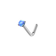 Load image into Gallery viewer, Opal L-Bend Nose Stud - Studio Blue