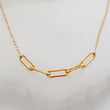 Load image into Gallery viewer, Bold Paperclip Segment Necklace - Studio Blue