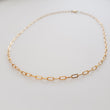 Load image into Gallery viewer, Tiny Paperclip Link Necklace - Studio Blue