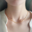 Load image into Gallery viewer, Tiny Paperclip Link Necklace - Studio Blue