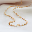 Load image into Gallery viewer, Tiny Paperclip Link Necklace - Studio Blue