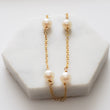Load image into Gallery viewer, Freshwater Pearl Station Bracelet - Studio Blue