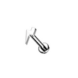 Load image into Gallery viewer, Lightning Bolt Threaded Flat Back - Studio Blue