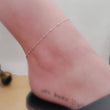 Load image into Gallery viewer, Dotted Sparkle Chain Anklet - Studio Blue