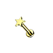 Load image into Gallery viewer, Tiny Star Threaded Flat Back - Studio Blue