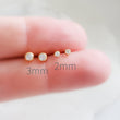 Load image into Gallery viewer, Diamond CZ Bezel Studs - Studio Blue