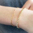 Load image into Gallery viewer, Tiny Paperclip Link Bracelet - Studio Blue