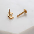 Load image into Gallery viewer, Tiny Stars Flat Back in 14k Gold - Studio Blue