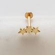 Load image into Gallery viewer, Tiny Stars Flat Back in 14k Gold - Studio Blue