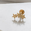Load image into Gallery viewer, Tiny Stars Flat Back in 14k Gold - Studio Blue