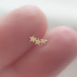 Load image into Gallery viewer, Tiny Stars Flat Back in 14k Gold - Studio Blue