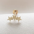 Load image into Gallery viewer, Tiny Stars Flat Back in 14k Gold - Studio Blue