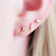 Load image into Gallery viewer, Tiny Stars Flat Back in 14k Gold - Studio Blue