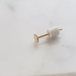 Load image into Gallery viewer, White Rubber Ear Nuts - Studio Blue