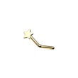 Load image into Gallery viewer, Tiny Star Nose Stud in 14k Gold - Studio Blue