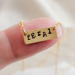 Load image into Gallery viewer, Feral Hand Stamped Bar Necklace
