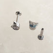 Load image into Gallery viewer, Tiny Cat Flat Back Studs
