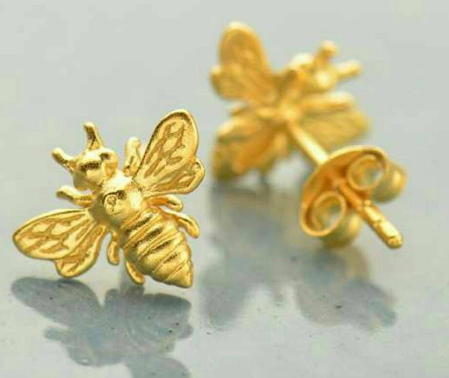 Honey Bee Stud Earrings • Bee Jewelry • Bumble Bee Studs • Nature Lover • Bee Keeper • Bee Earrings