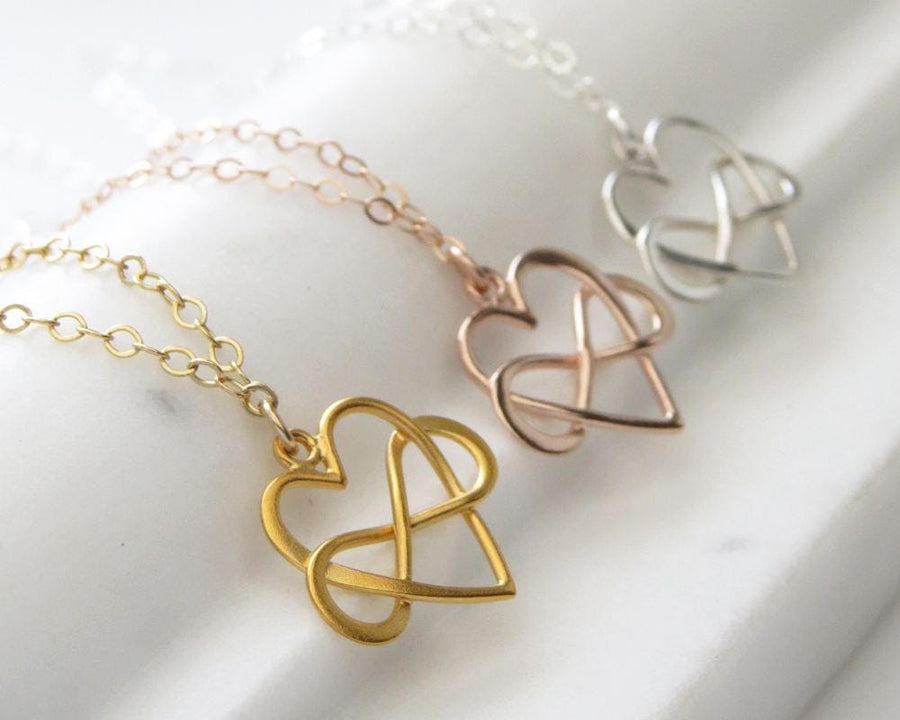 Infinity Heart Necklace • Heart & Infinity Symbol • Friendship Necklace • Best Friend Birthday • Gift For Friend • Gift of Eternal Love