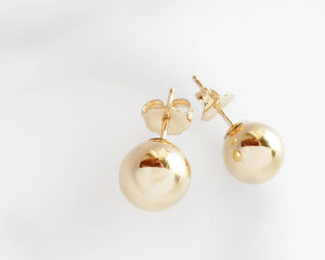 Round Stud Earrings • Gold Ball Earrings • Silver Stud Earrings • Minimalist Earrings • Round Gold Studs • Post Earring • Ball Studs