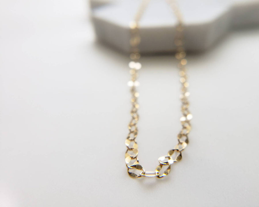 Dainty Gold Necklace • Fancy Link Necklace • Lace Chain • Layering Chain • Gift For Her • Minimalist Jewelry • Everyday Jewelry