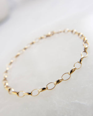 Gold Link Bracelet • Layering Bracelet • Minimalist Jewelry • Gold Links • Gift For Her • Stacking Bracelet • Layering Bracelet