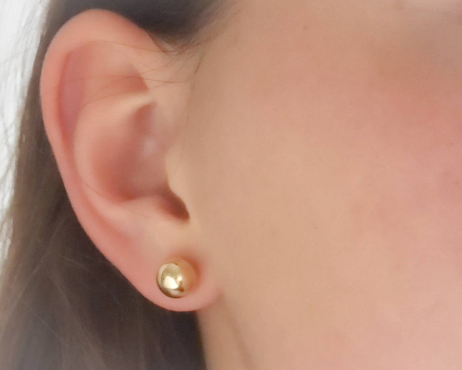 Round Stud Earrings • Gold Ball Earrings • Silver Stud Earrings • Minimalist Earrings • Round Gold Studs • Post Earring • Ball Studs