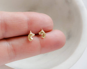 Tiny Unicorn Stud Earrings • Cute Little Unicorns • Gold Unicorn Earrings • Magical Unicorn Studs • Sweet Stud Earrings • Einhorn Studs