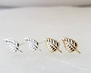 Little Leaf Studs • Tiny Leaf Earrings • Gold Leaves • Delicate Leaf Studs • Minimalist Stud Earrings • Dainty Leaf Earrings • Gift For Her