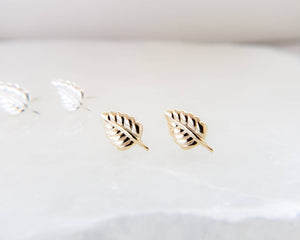 Little Leaf Studs • Tiny Leaf Earrings • Gold Leaves • Delicate Leaf Studs • Minimalist Stud Earrings • Dainty Leaf Earrings • Gift For Her