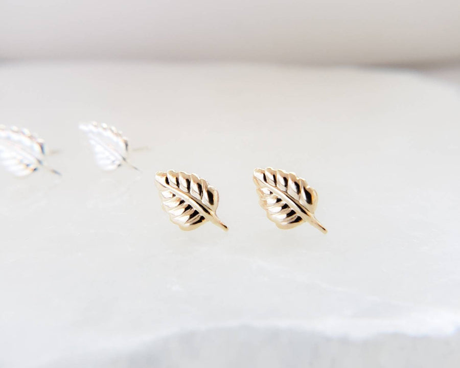 Little Leaf Studs • Tiny Leaf Earrings • Gold Leaves • Delicate Leaf Studs • Minimalist Stud Earrings • Dainty Leaf Earrings • Gift For Her