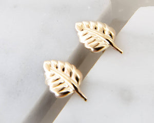 Little Leaf Studs • Tiny Leaf Earrings • Gold Leaves • Delicate Leaf Studs • Minimalist Stud Earrings • Dainty Leaf Earrings • Gift For Her