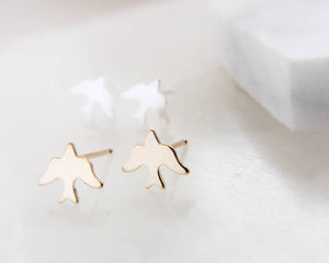 Sweet Little Bird Studs • Tiny Swallow Earrings • Delicate Post Earrings • Tiny Bird Studs • Little Stud Earrings • Gold Bird Studs