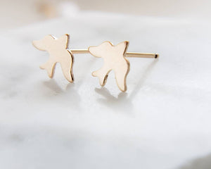 Sweet Little Bird Studs • Tiny Swallow Earrings • Delicate Post Earrings • Tiny Bird Studs • Little Stud Earrings • Gold Bird Studs