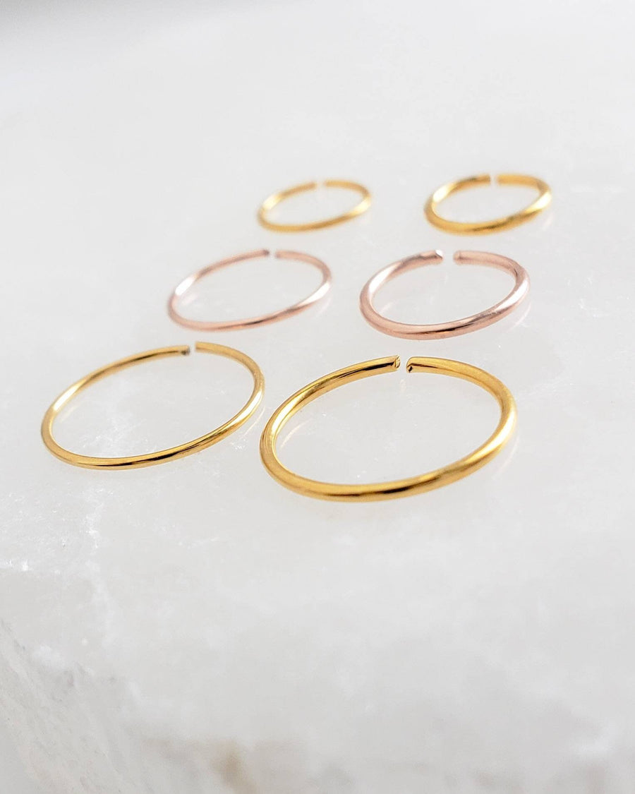 Super Thin Endless Nose Hoop • Tiny Hoop • Sleeper Hoop • Lip Ring • Dainty Earring • Cartilage • Septum • Nose Ring • Eyebrow Ring • 20g