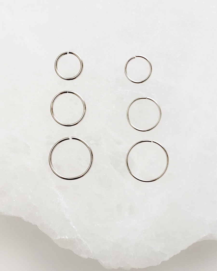 Super Thin Endless Nose Hoop • Tiny Hoop • Sleeper Hoop • Lip Ring • Dainty Earring • Cartilage • Septum • Nose Ring • Eyebrow Ring • 20g