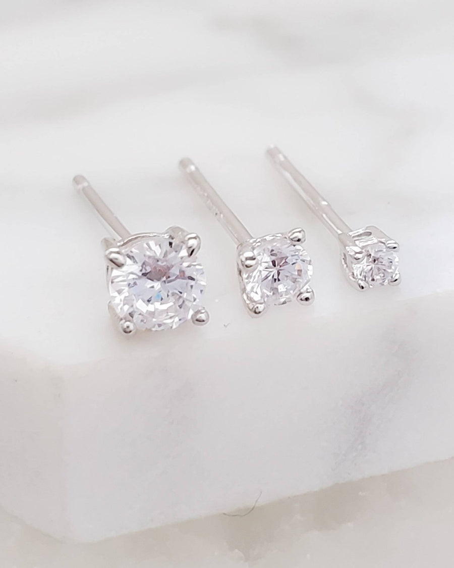 Tiny Sparkle Studs • CZ Set • Little Crystal Earring Studs • Delicate Stud Set • Multiple Piercing Set • Mixed Stud Set • Cubic Zirconia