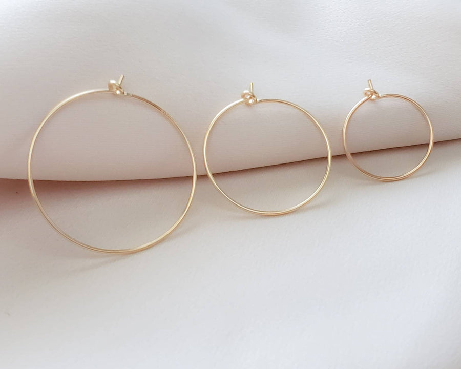 Delicate Hoop Earrings • Thin Gold Hoops • Lightweight Hoop Earrings • Modern Style • Silver Hoop Earrings • Minimalist •