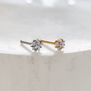 Star CZ Nose Bone • 20 Gauge Nose Stud • Star CZ Diamond Nose Stud • 20g • 316L Surgical Steel • Dainty Stud • Star Shape • Body Jewelry