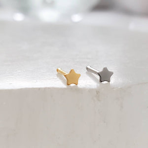 Tiny Star Nose Studs • Nose Bone • 20g • Surgical Steel • Gold • 2.5mm Star Stud • Delicate Nose Stud • Dainty Stud