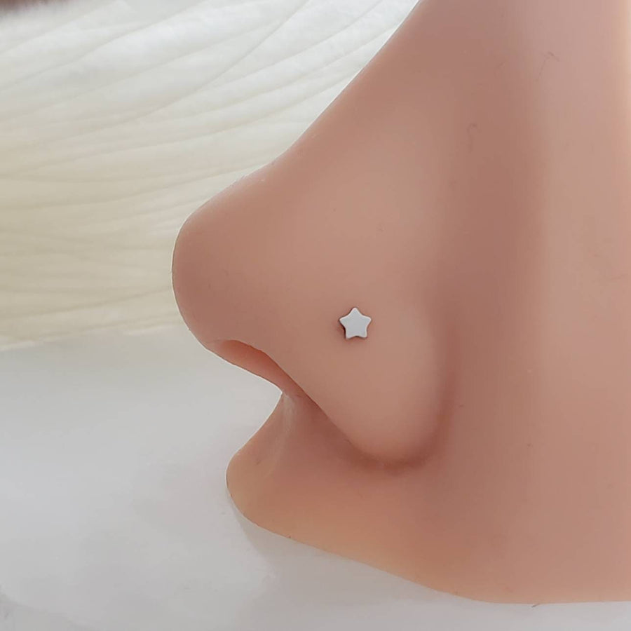 Tiny Star Nose Studs • Nose Bone • 20g • Surgical Steel • Gold • 2.5mm Star Stud • Delicate Nose Stud • Dainty Stud